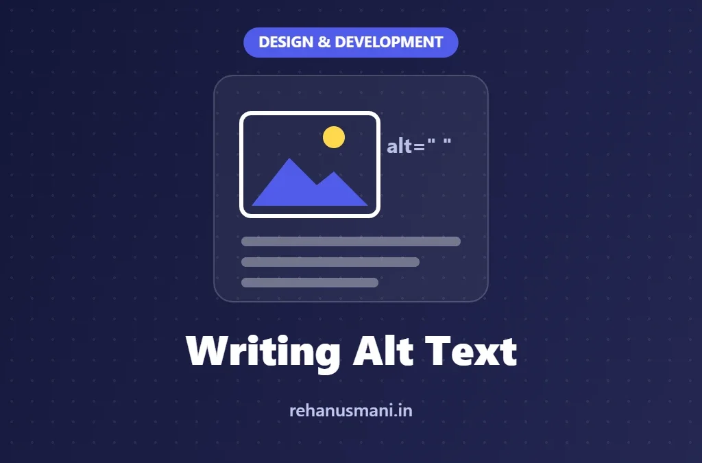 How to Write Alt Text: A Practical Decision Guide with Real Examples